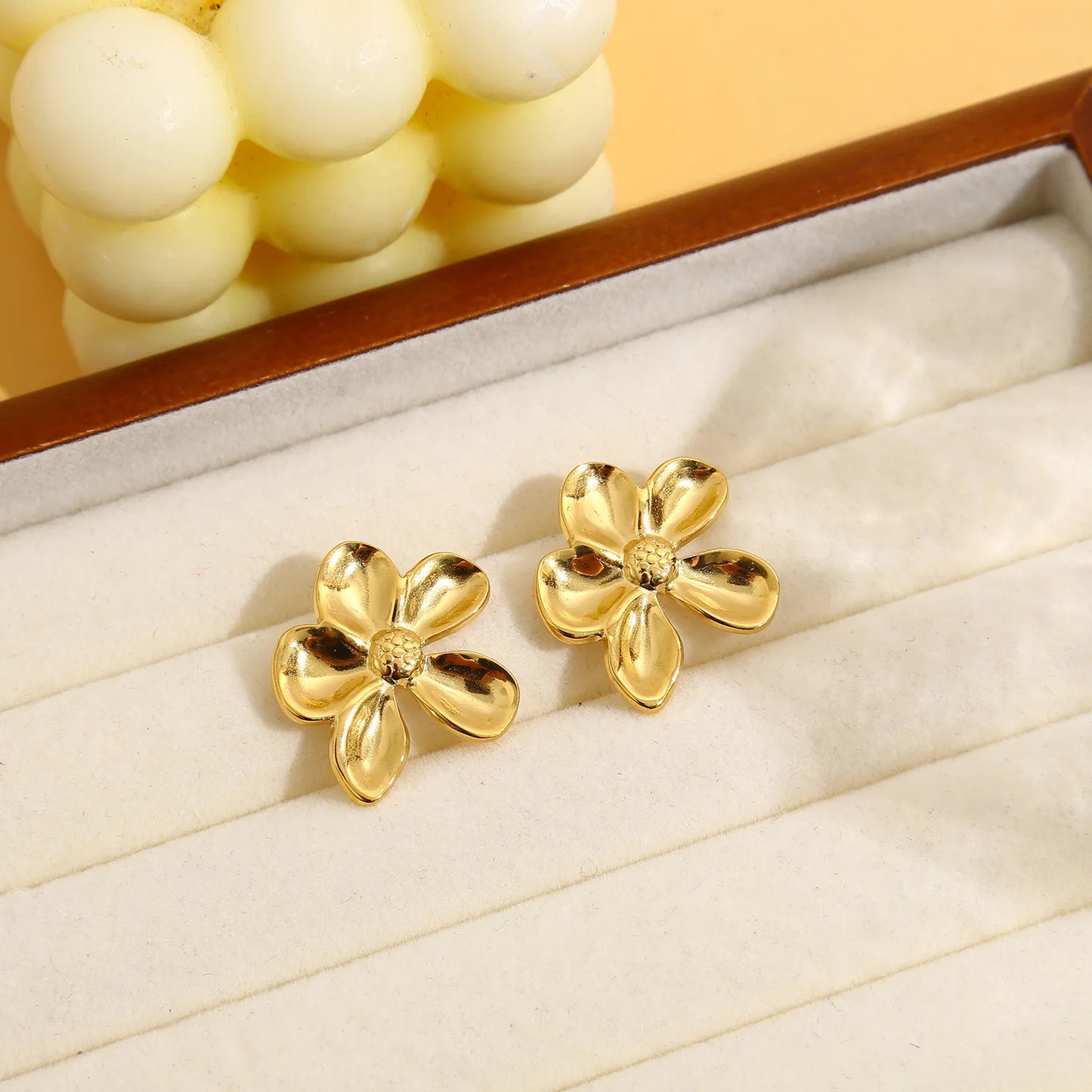 Iris I Boucles d'oreilles en Acier Inoxydable