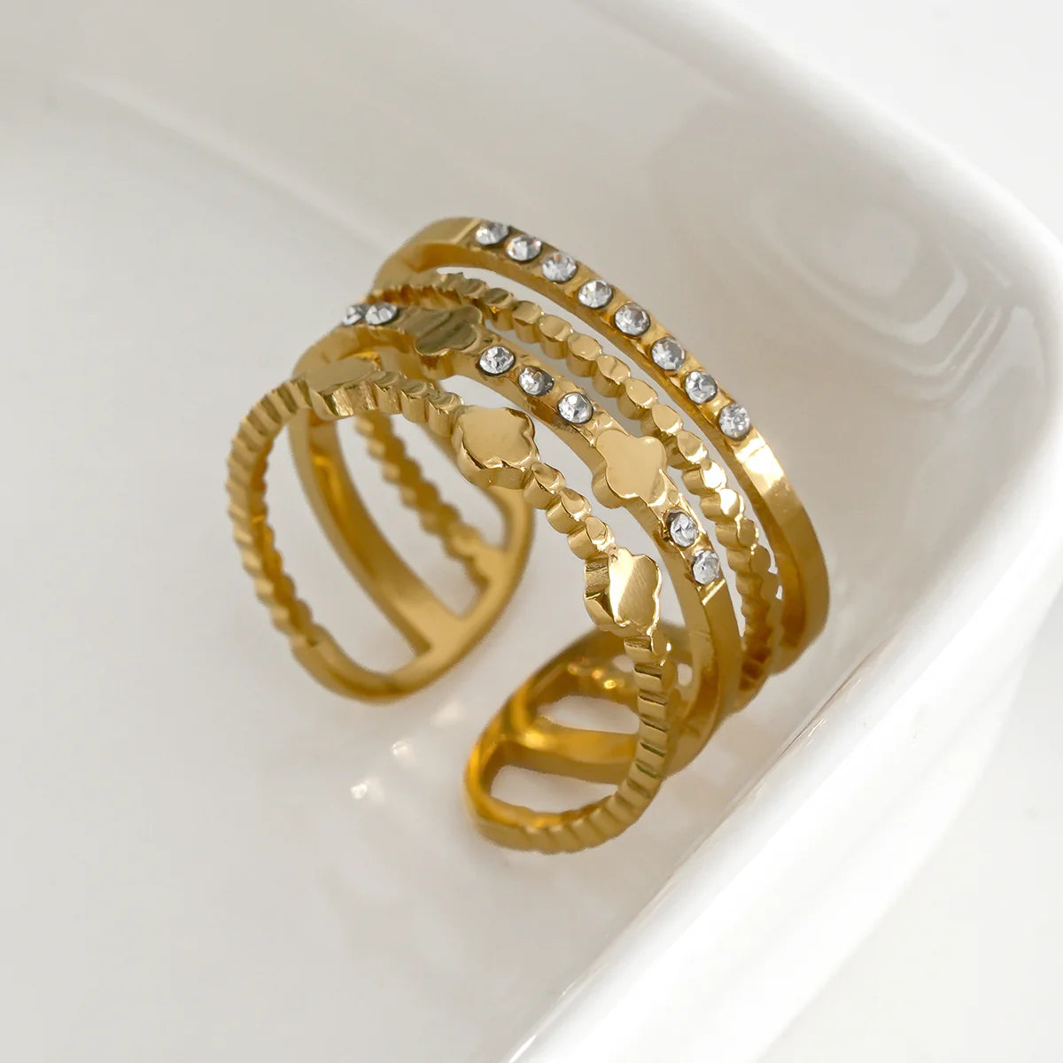 Sandra I Bague en Acier Inoxydable