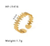 Alexandra I Bague en Acier Inoxydable