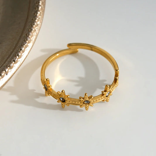 Céleste I Bague en Acier Inoxydable