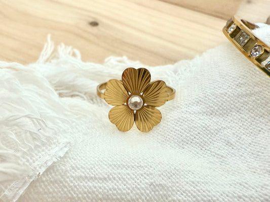 Flora I Bague en Acier Inoxydable