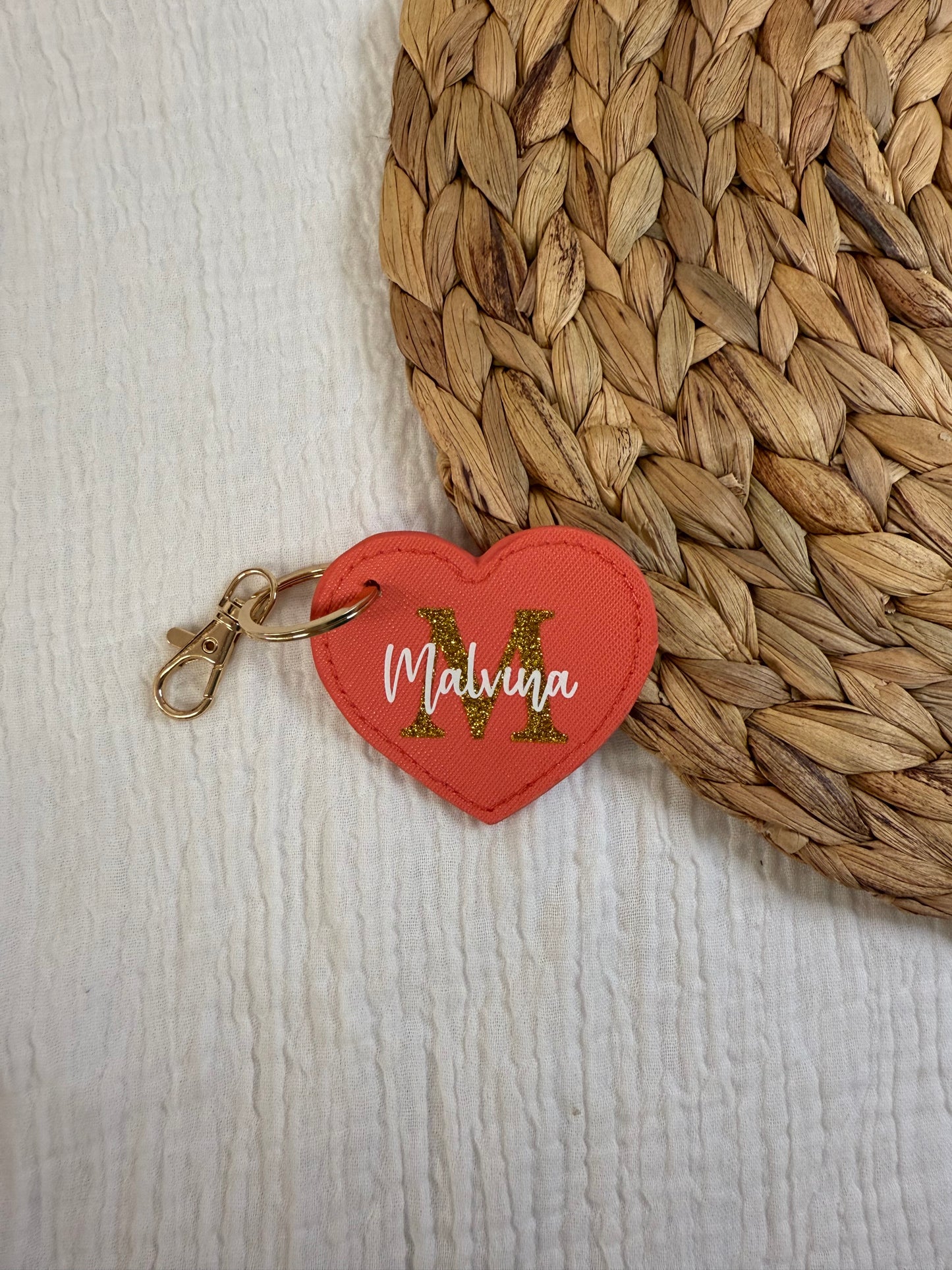 Porte clés coeur personnalisé