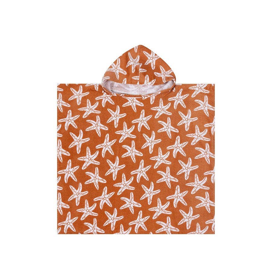 Poncho de Plage étoile Orange 65 x 65 cm